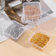 跨境单格铁钥匙扣套装 开口环朱胆扣龙虾扣盒装diy箱包背带包挂件