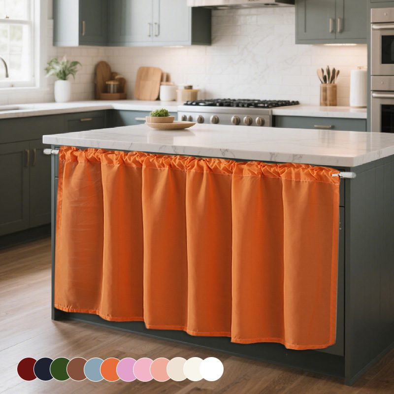 Thickened Chiffon Waterproof Curtain Half Curtain Short Curtain Kitchen Cabinet Sundries Waterproof Cover-Up Partition Curtain Cabinet Dustproof Thickened Chiffon Waterproof Curtain Half Curtain Short Curtain Kitchen Cabinet Sundries Waterproof Cover-Up Partition Curtain Cabinet Dustproof