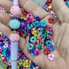 10mm个性镀金属色波浪隔片 DIY手工串珠隔珠串笔钥匙挂件饰品配件