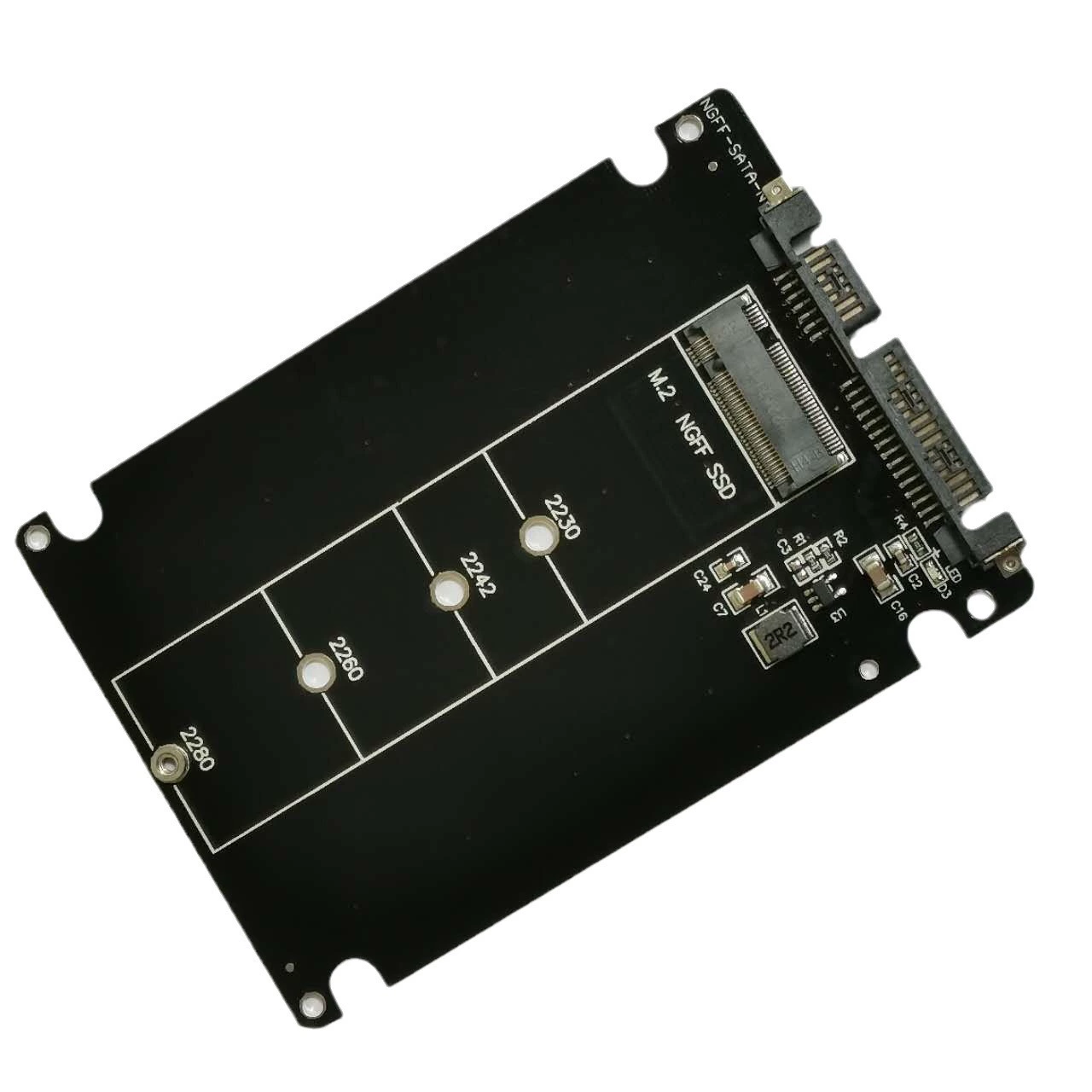 Твердотельный накопитель M.2 ngff в коробку с картой SATA 2.5 NVME в коробку с картой SATA