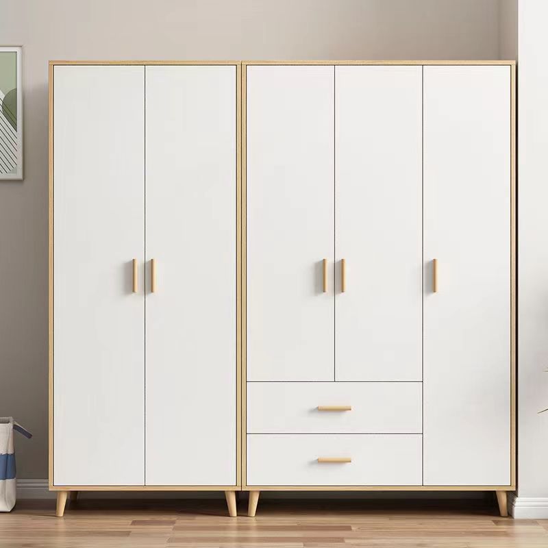 Wardrobe for Home Use in Bedroom, Modern and Simple, Economical Large Wardrobe for Rental Apartments, Assembled Children's Storage Simple Cabinet