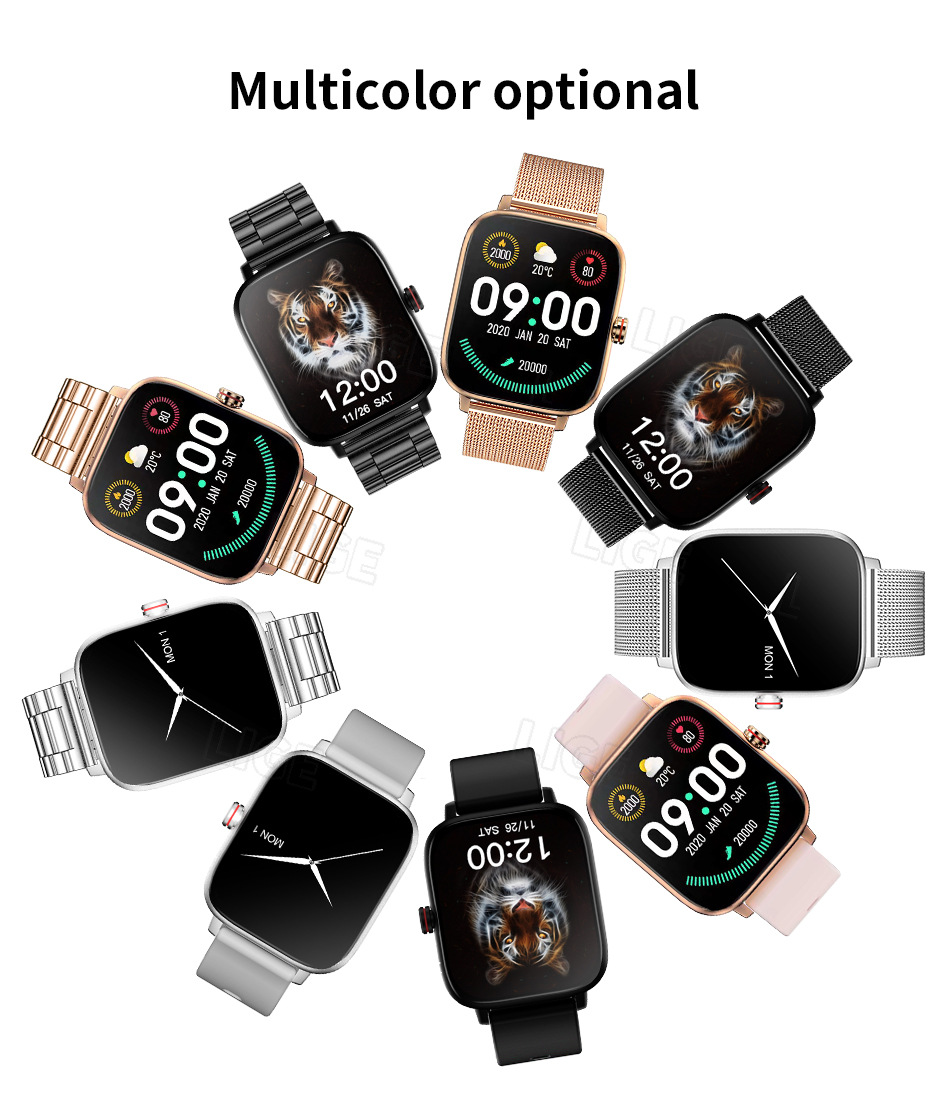 Unisex Smartwatch Mit Herzfrequenz- Und Schlafmonitor_voghion.com