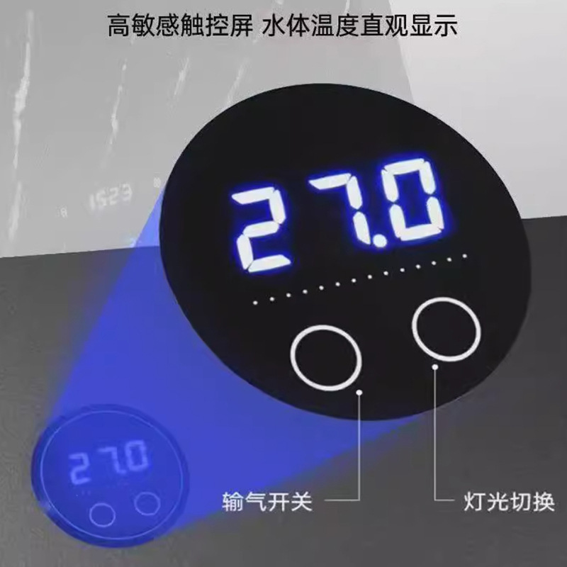 ゴールデンクリスタル超白色ガラス水槽キャビネット一体型リビングルームホーム高級底部フィルター垂直インテリジェント水交換不要の水槽|undefined