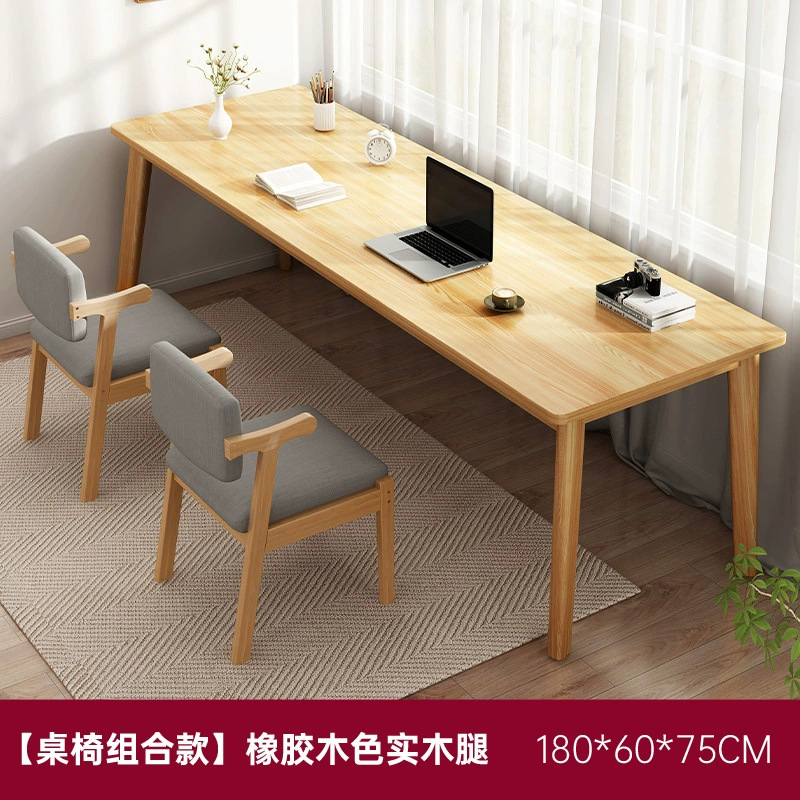 Mesa de escritorio estrecha de pierna de madera sólida dormitorio rectangular para estudiantes estudio escritorio de escritorio escritorio de oficina escritorio de computadora escritorio