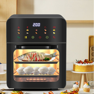 Air Electric Fryer Household New Visual Multi-function Intelligent Baking Integrated 2025 Oven