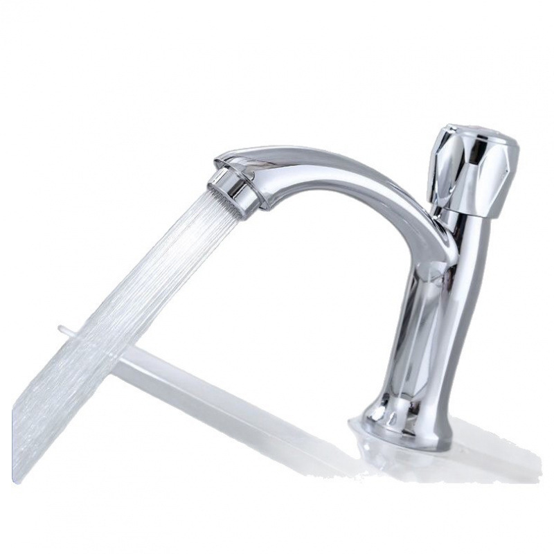 lavabo de baño un solo grifo de agua fría lavabo de aleación de agua fría lavabo de baño lavabo de un solo orificio grifo de cocina