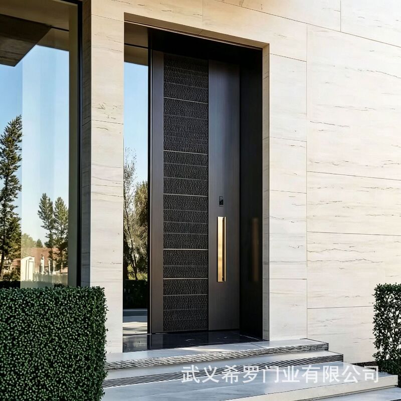 Manufacturer-customized off-center pivot doors, entrance doors, villa gates, cast aluminum doors, all-aluminum doors, export entry doors