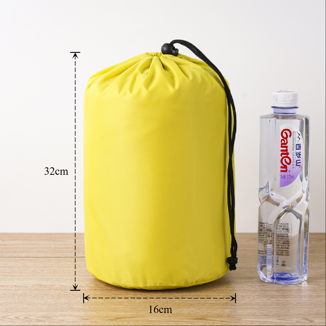 Bolsa de cuerda de nylon impermeable cilíndrica de plumón para ropa doméstica de poliéster bolsa de almacenamiento bolsa de embalaje bolsillo de paquete de contracción image 35
