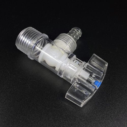 4-inch plastic transparent PC with mouth triangle valve air outlet triangle valve tower head air nozzle angle valve shower angle valve