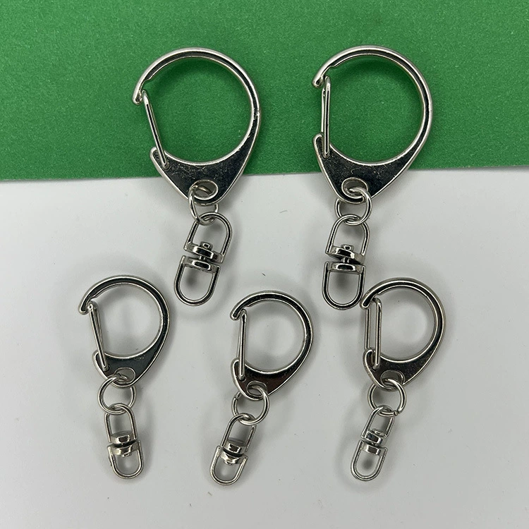 Маленькая D-пряжка из цинкового сплава с 8-образной пряжкой, брелок для ключей, металлическая С-образная пряжка плюс 8 форм