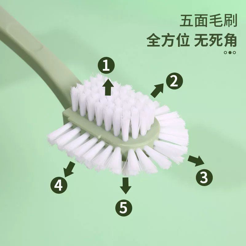 家庭用靴磨きツール 靴ブラシ 硬毛洗濯ブラシ 衣類や靴を傷めない 五面洗い靴ブラシ 多機能ロングハンドル靴ブラシ|undefined