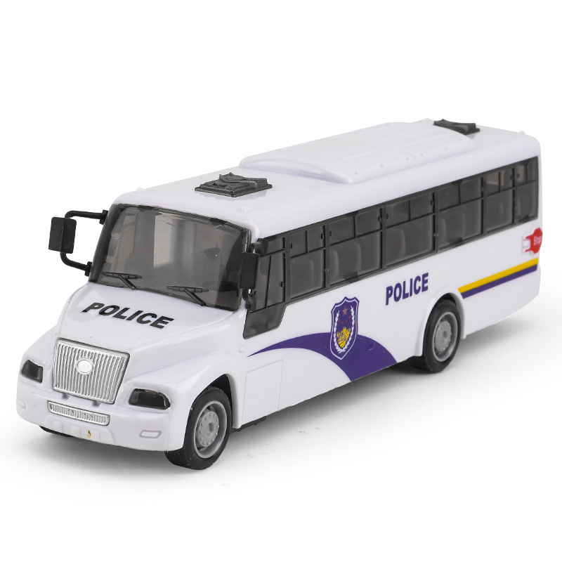 Juguete de doble puerta de simulación para niños modelo de coche inercial coche de luz y sonido coche de policía de bomberos juguetes para niños