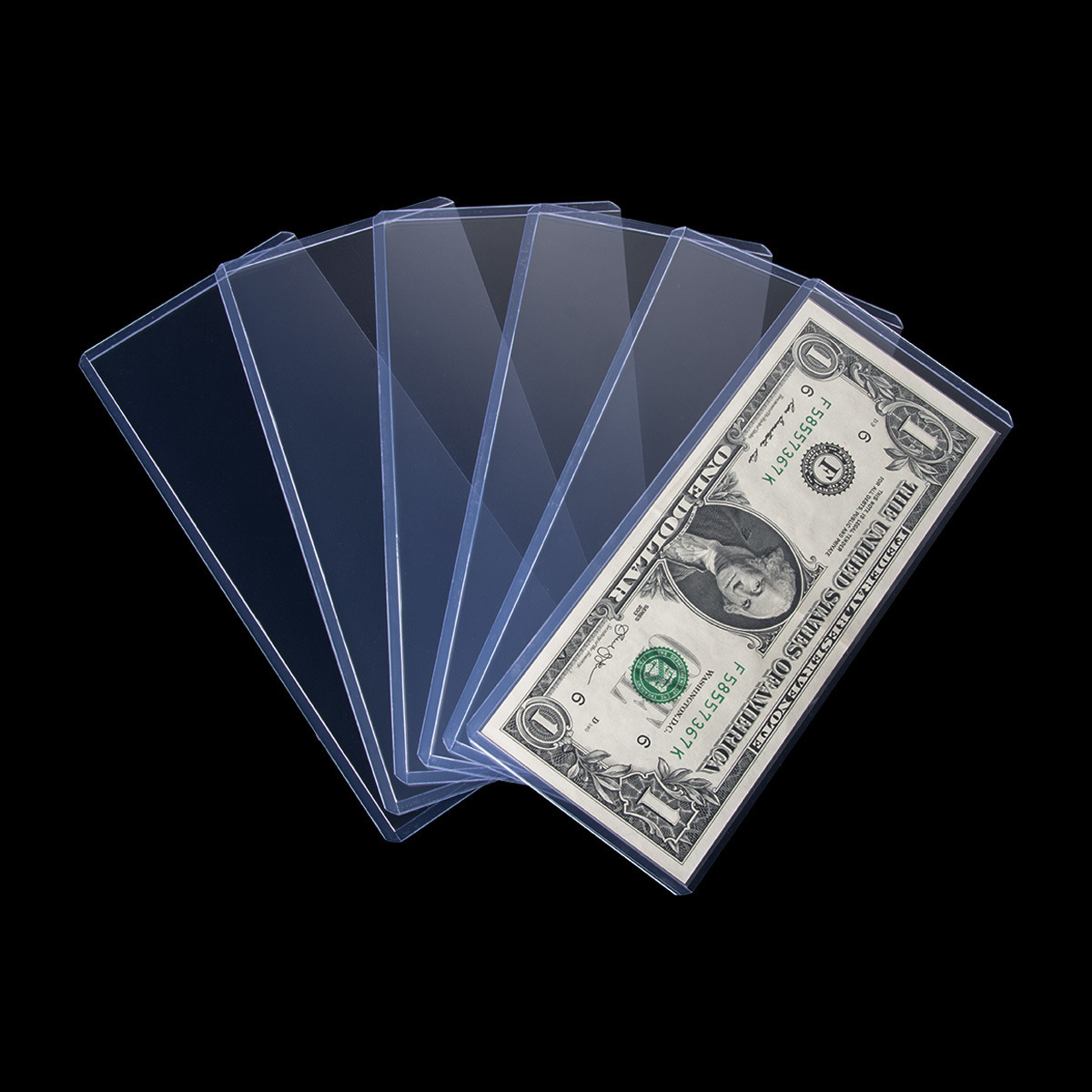 PVC35PT billetes conmemorativos RMB caja transparente de coleccionista de billetes de dólar cubierta protectoras cubierta de tarjetas al por mayor