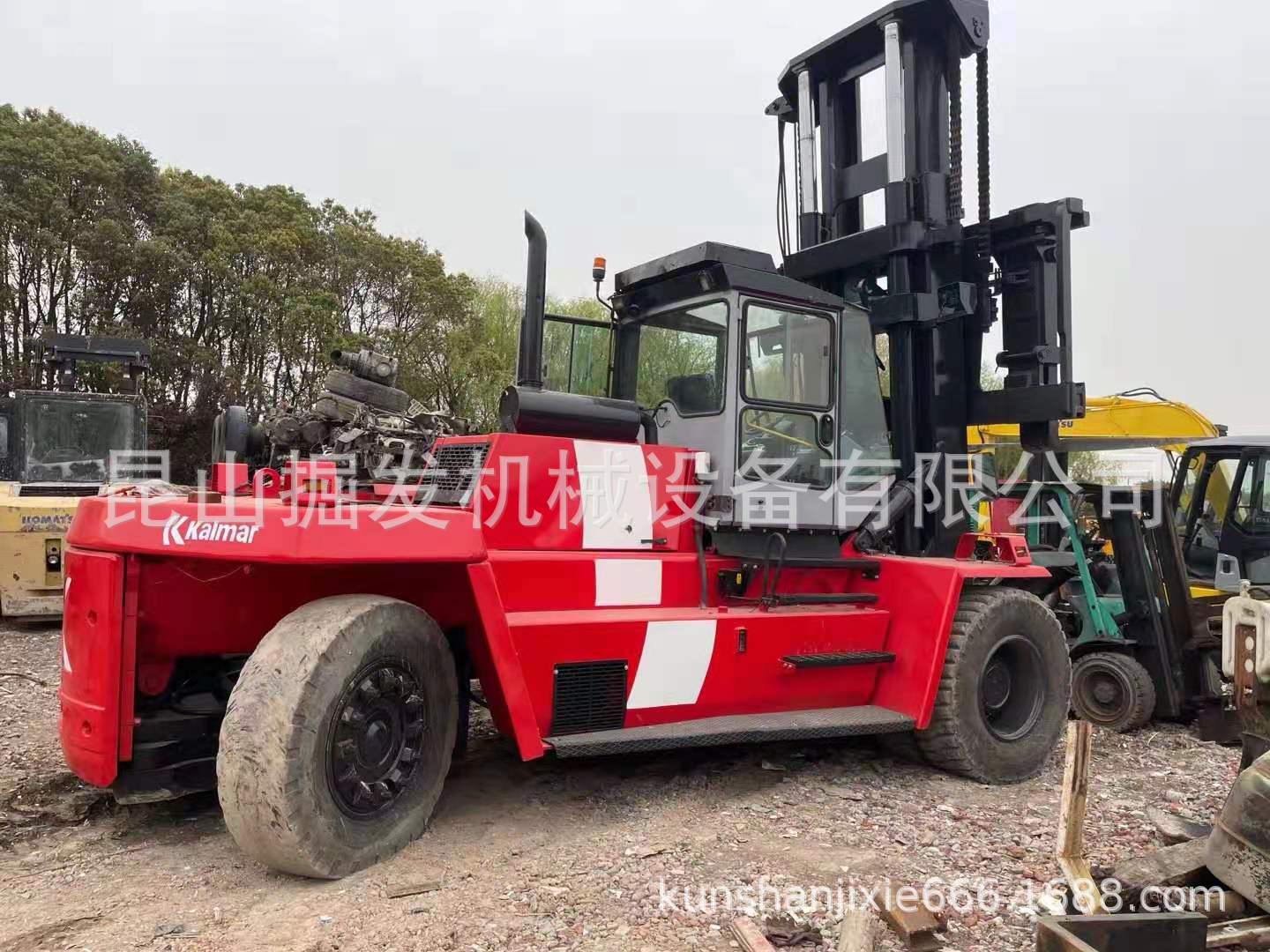 二手卡尔玛35吨叉车，现货转让  三菱30吨叉车