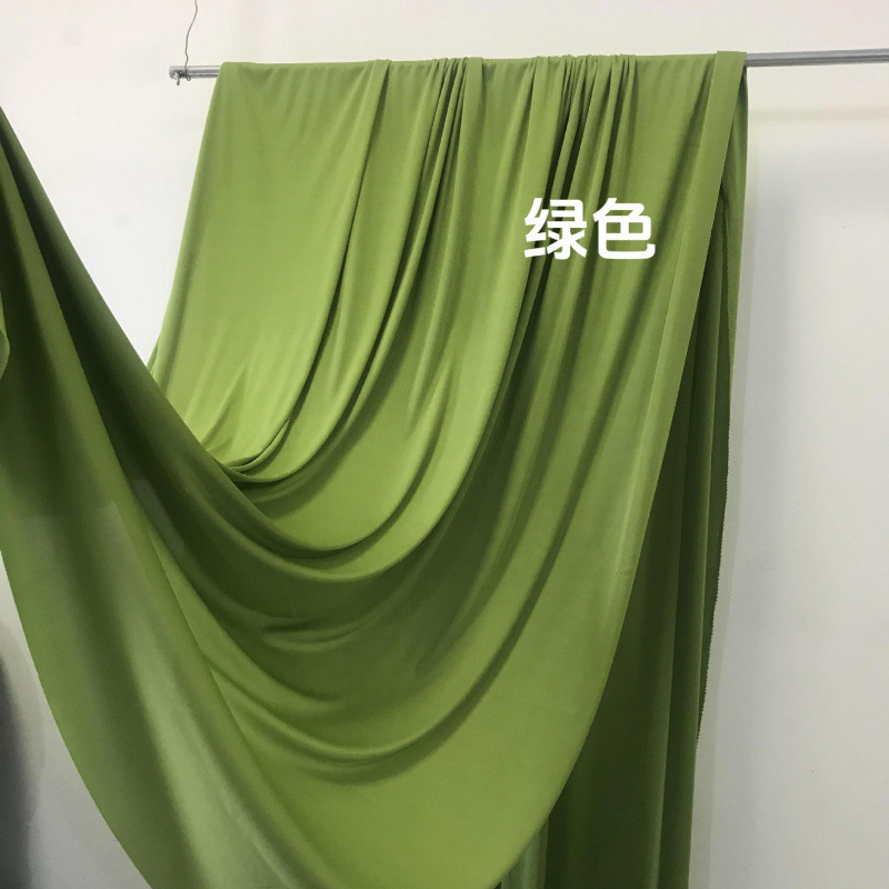 婚庆牛奶丝布幔婚礼堂韩式弹力波浪吊顶布酒店舞台背景装饰粉红色|undefined