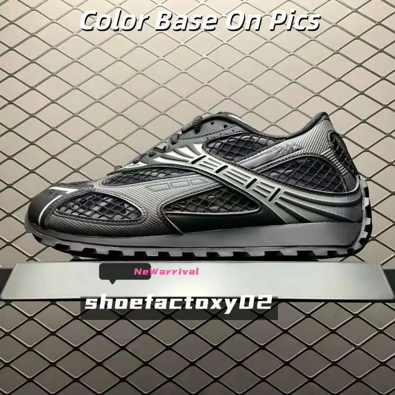 In-Stock European Version 2026 New Model Mesh Color-Blocking High-Quality Genuine Leather Classic Versatile Thick-Soled_vogvips.com