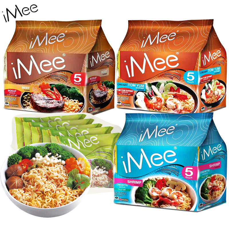 泰国进口iMee艾米冬阴功海鲜牛肉方便面袋装进口泡面速食食品即食|ru