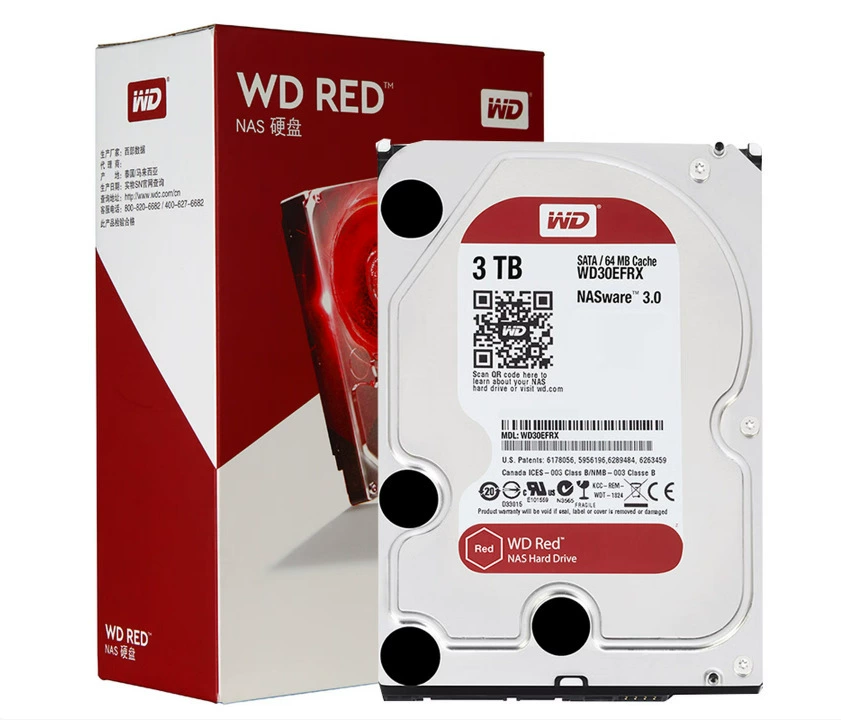 Подходит для NAS-диска с интерфейсом SATA Western Digital 18TB (WD181KFGX) Red Disk Pro