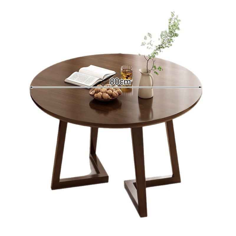 Café, leche, té, mesa de comedor, mesa pequeña de negociación de madera maciza, mesa de recepción comercial, mesa redonda de ocio