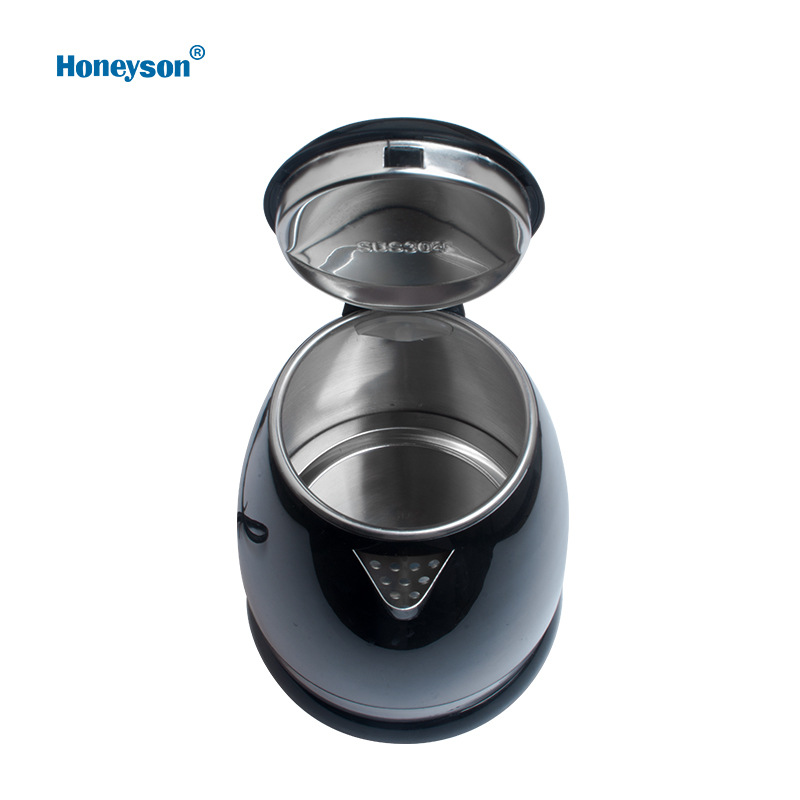 Honeyson Hotel hervidor eléctrico de acero inoxidable de doble capa 304 hervidor de agua resistente a la quema seca 1.2L image 5