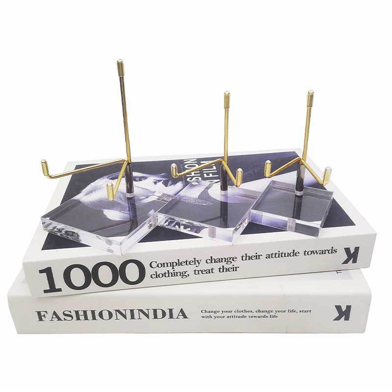 Acrylic Compass Transparent Mineral Mark Holder Crystal Mineral Mark Base Display Rack Easel Storage Rack Bracket Jewelry Rack