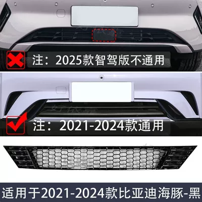 Byd Dolphin Dedicated Insect-Proof Net for Front Grille, Condenser Protection Net, Filter Clip-On Decorative Dust-Proof Net Cover (Automobile anti-insect net) - byd-dolphin-insect-prevention-net-selected-abs-material-original-factory-model-black-unobstructed-heat-dissipation