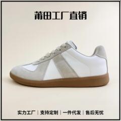 莆田靴新型阿甘復古灰レジャー板靴運動ファッション百合男女潮流白靴