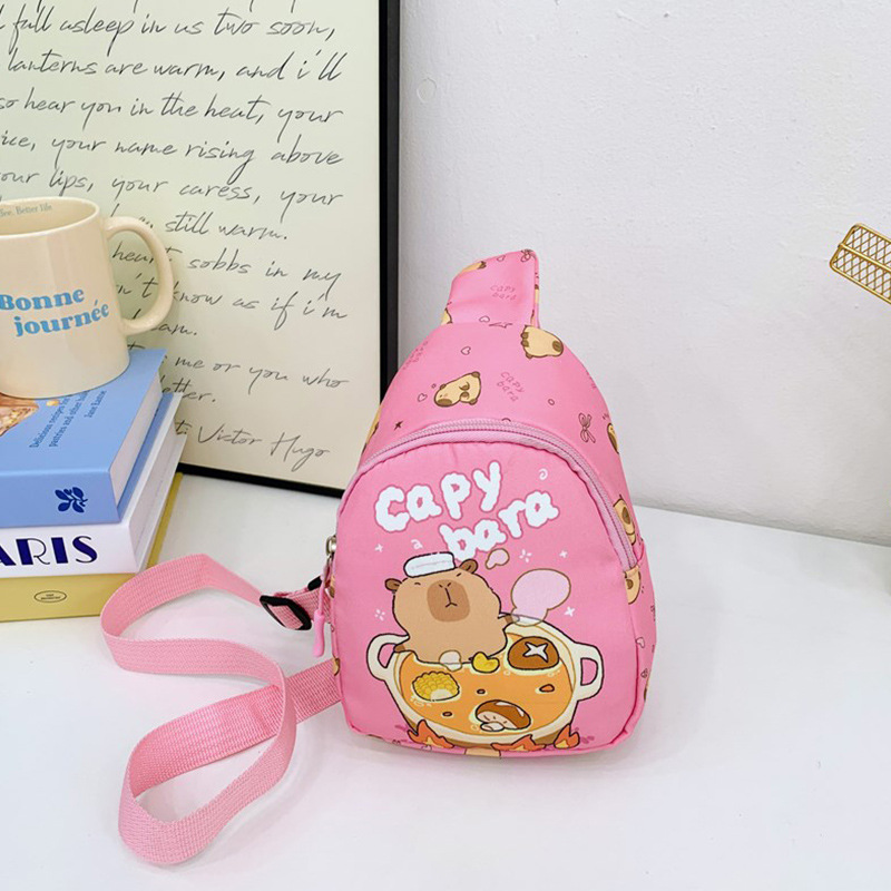 Bolsos para niños lindos bolsos de pecho para niñas al aire libre versátiles bolsos de cambio para niños bolsos de caricatura para chicas