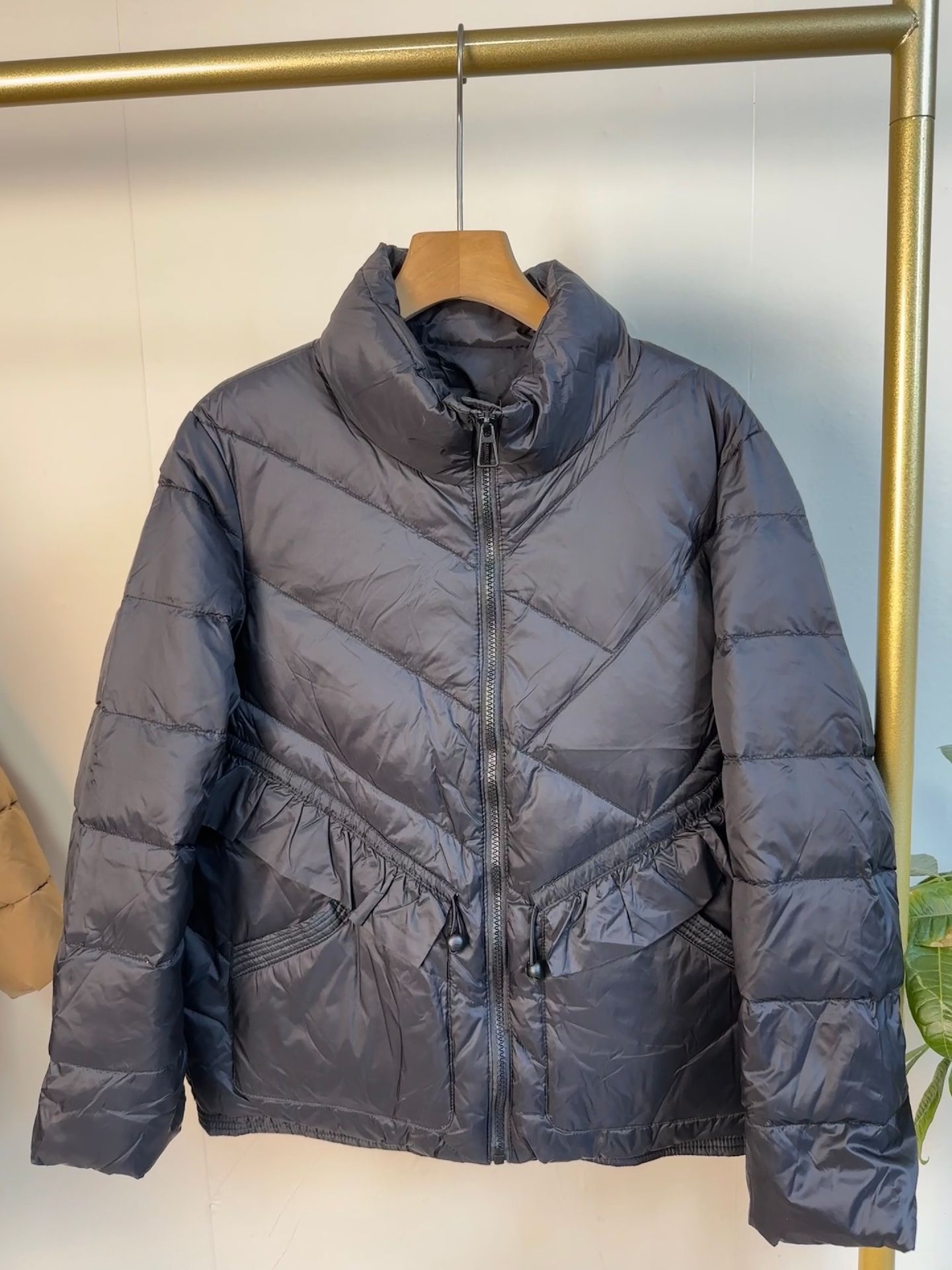 Transfronterizo TikTok coreano chaqueta de encaje para mujeres nuevo corto temperamento suelto blanco chaqueta de pan de cuello vertical