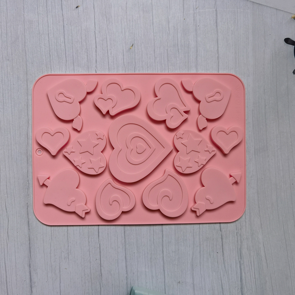 13 incluso más amor 283 molde de silicona pudín molde de postre decoración de pastel de cocina para hornear