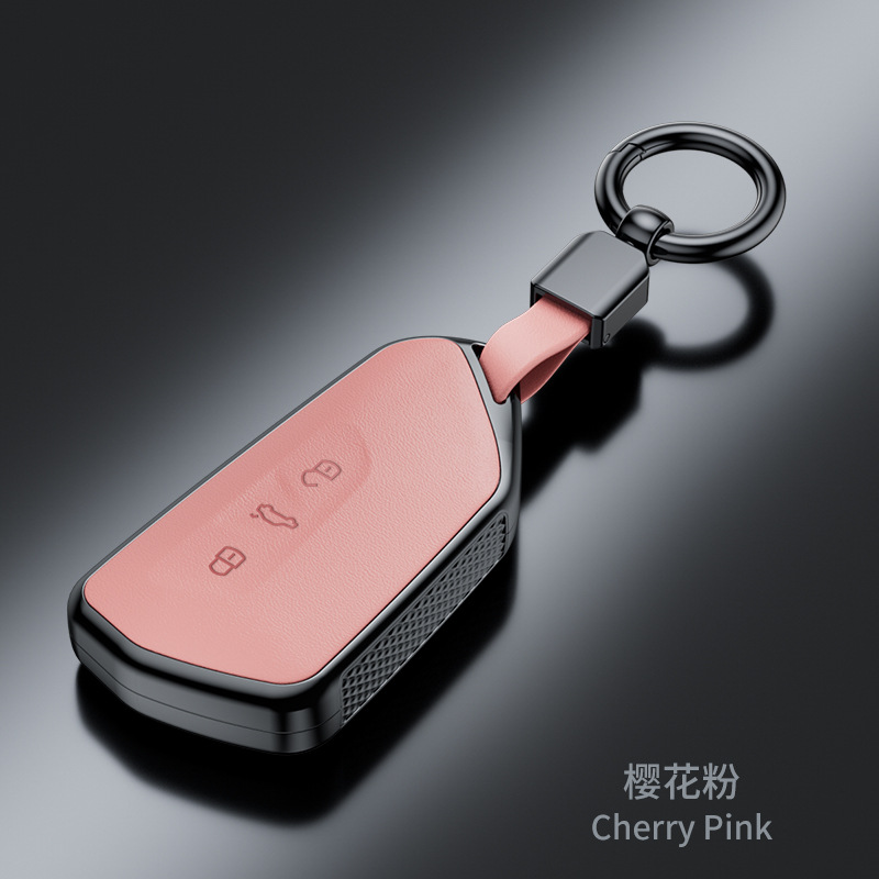 SuitabLe for VoLkswagen Sagitar Tiguan L Lavida Santana Bora Tanyue Passat Nappa Pattern FashionabLe Key Cover