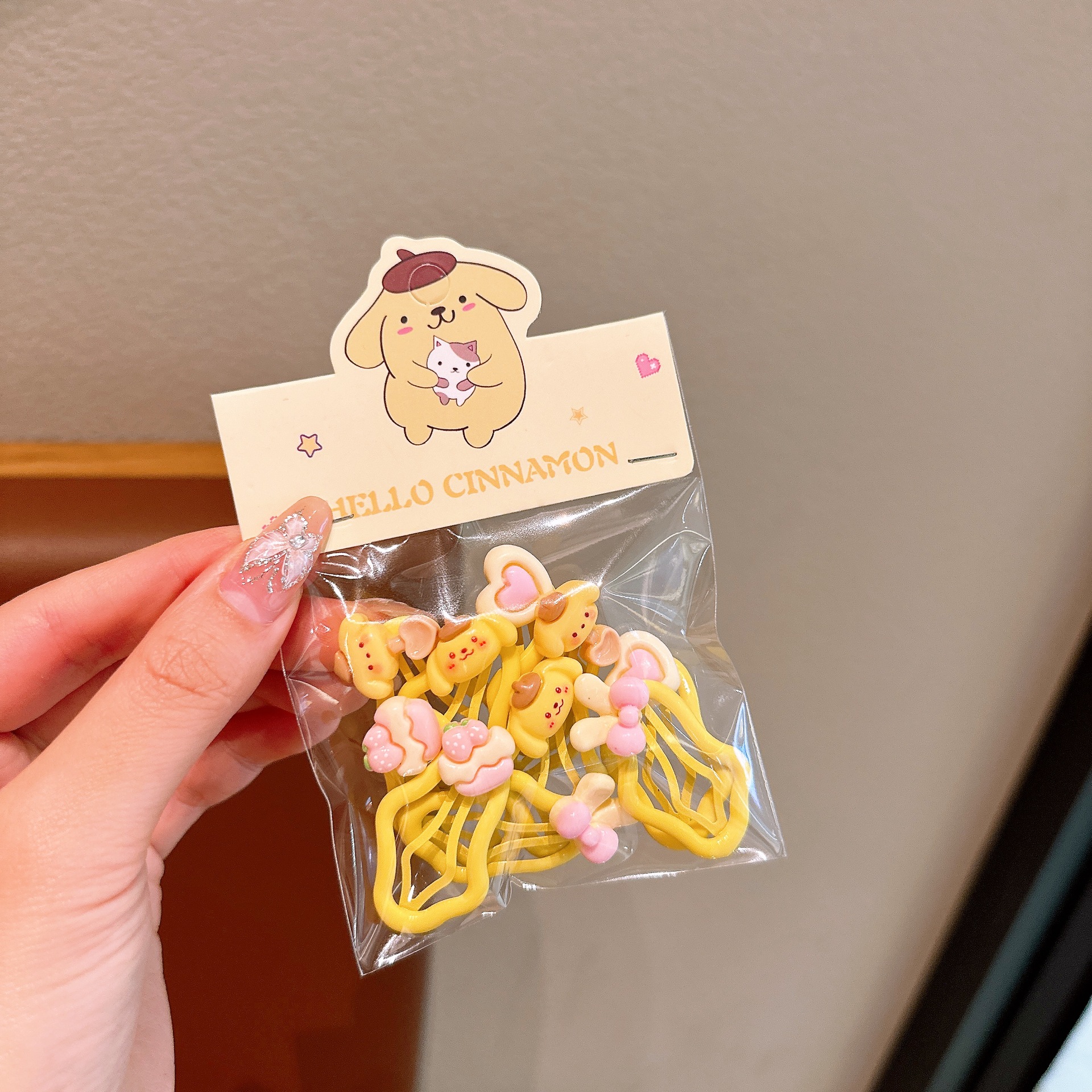 Pinza para el cabello de nubes para niños accesorios para el cabello lindo Sanrio Niña Culomi Clip Niña Bebé Strawberry Bear Horquilla rota