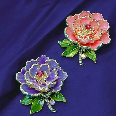 High-end Brooch Women's High-end Light: Yaxa sancaqları