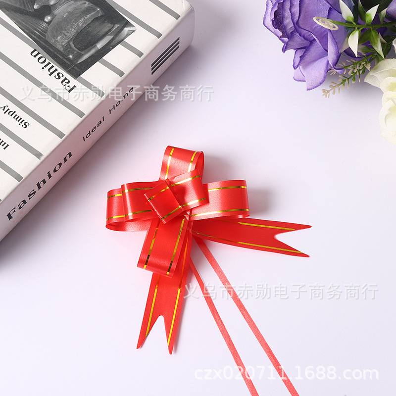 N ° 18 flor tirada a mano regalo de Navidad embalaje corbata flor decoración de la boda vacaciones cinta tirar flor fábrica al por mayor