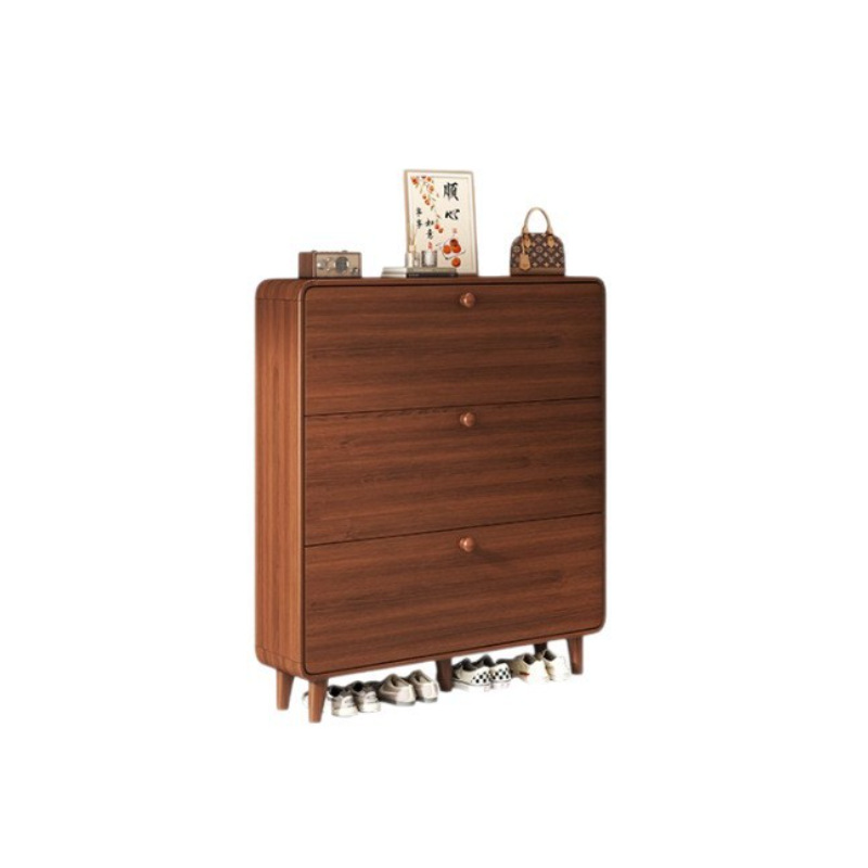 2026 nuevo gabinete de puerta de entrada de gran capacidad de madera sólida ultra delgada porta de zapatos estante de zapatos estrecho