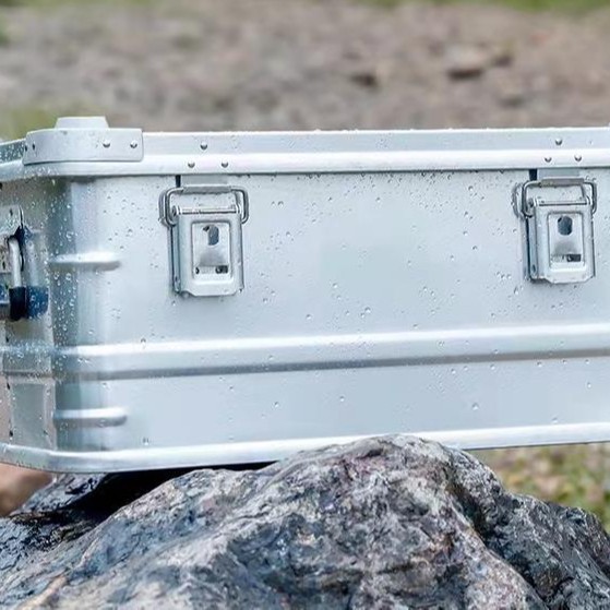 アウトドアキャンプ用品収納ボックス、ピクニック用アルミ合金大型収納ボックス、車載荷物ボックス、車載収納ボックス