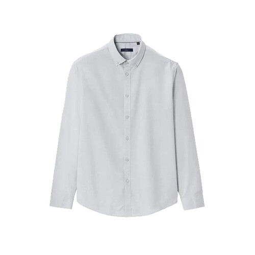 Minimalist Breathable Long-Sleeve Casual Shirt Spring New Button Point Collar Comfort Washed Process Casual Collar Shirt for Men