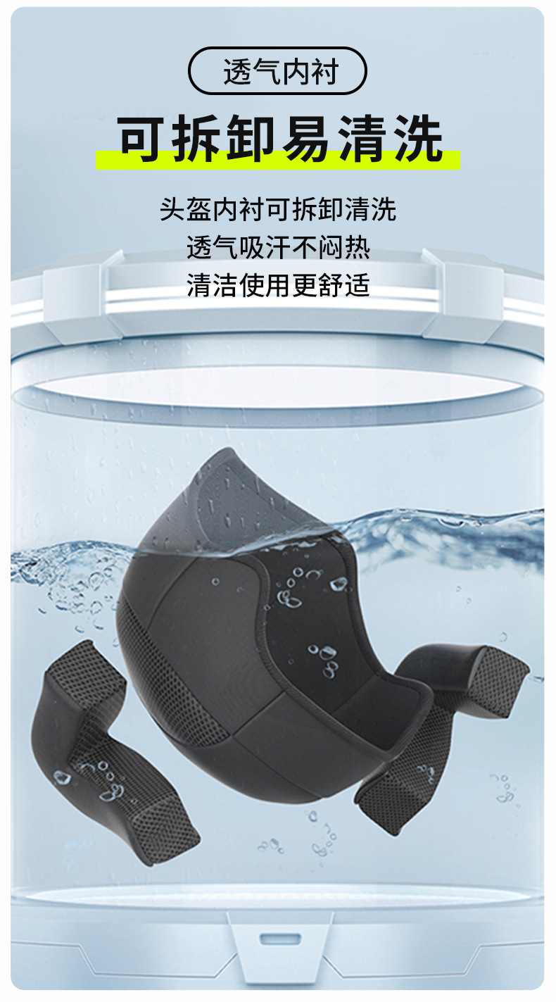 Helmet motorcycle electric vehicle riding with dash cam Bluetooth fan 3C certified 3/4 smart helmet
