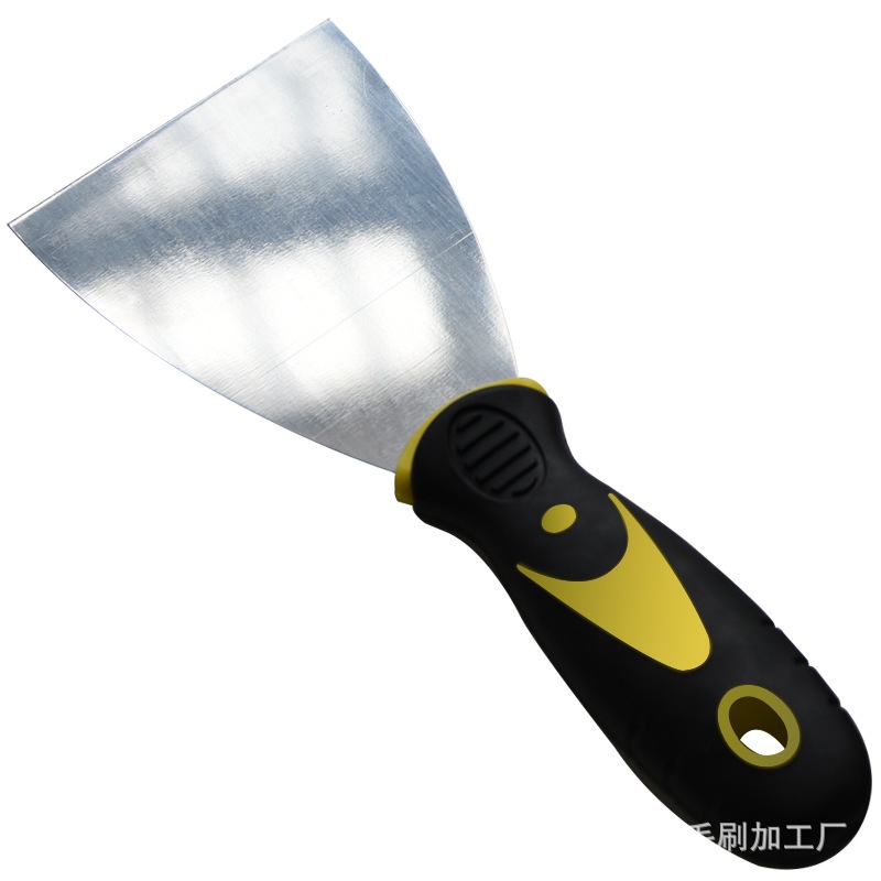 Cuchillo de masilla de mango de dos colores 1 pulgada 2 pulgadas 3 pulgadas 4 pulgadas 5 pulgadas 6 pulgadas mango de goma cuchillo de goma cuchillo de masilla pala de limpieza de acero inoxidable