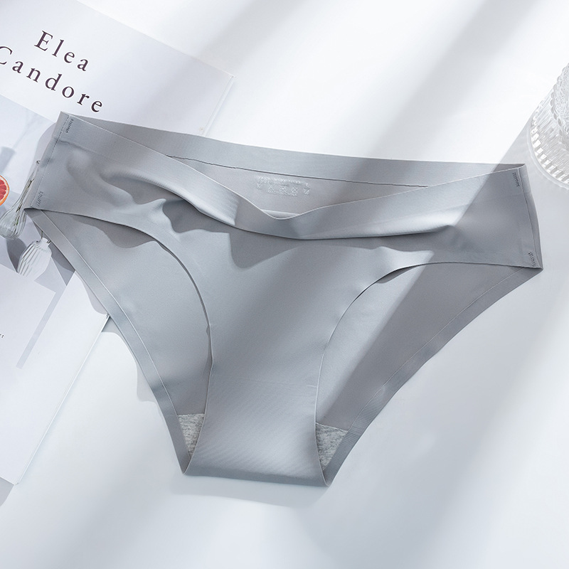 Nueva ropa interior de seda de hielo para mujer sin costuras de una pieza cómoda sin costuras transpirable sexy ropa interior de mujer de seda de hielo