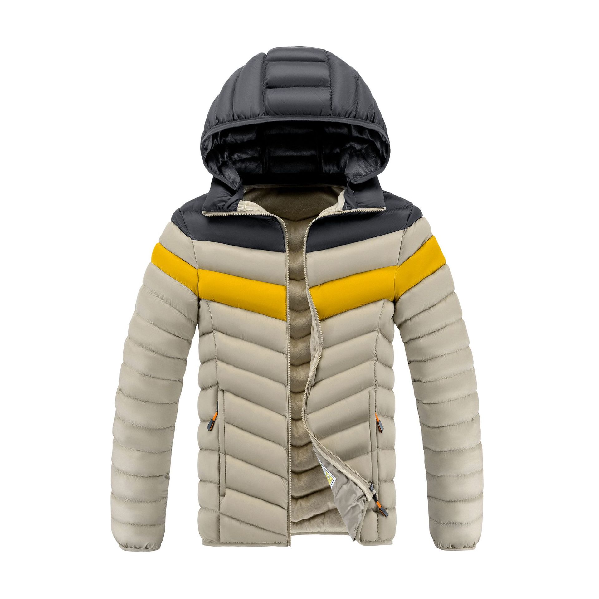 2023 Comercio exterior ligero abajo algodón desmontable sombrero hombres y mujeres misma ropa de algodón acolchado con color casual abrigo de algodón acolchado al por mayor