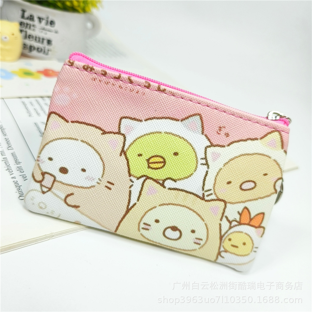 Bolso de la moneda de los niños de dibujos animados lindo niños y niñas monedero bolso de La Moneda bolso de la tarjeta de cremallera pequeña bolsa regalo del estudiante de la escuela primaria