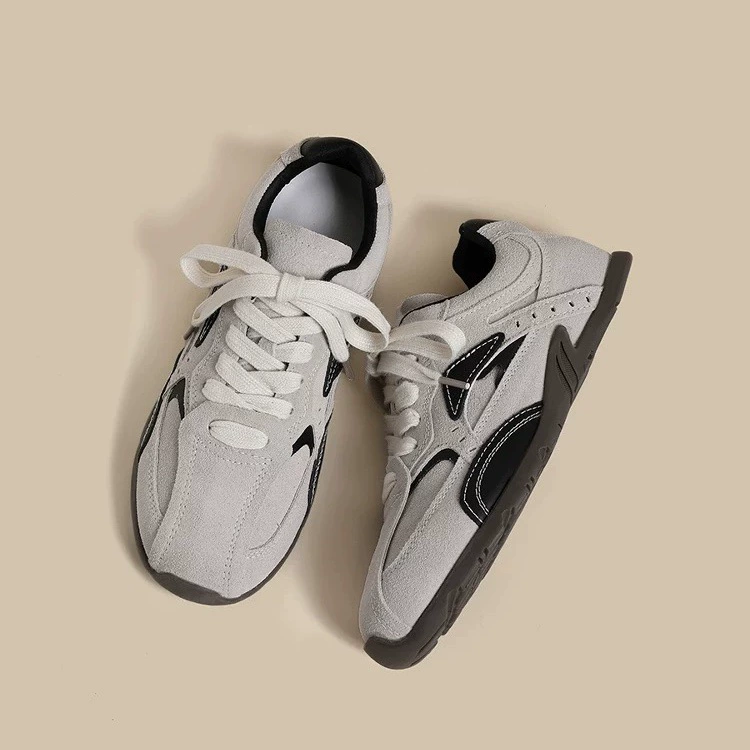 Женские моральные тренировочные туфли на плоской подошве в стиле ретро из натуральной кожи, новинка 2025 года, повседневные дышащие туфли Форреста Гампа, спортивная обувь, универсальные кроссовки