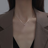 Ring, advanced small design universal necklace, chain for key bag , silver 925 sample, trend of season, 2023 collection