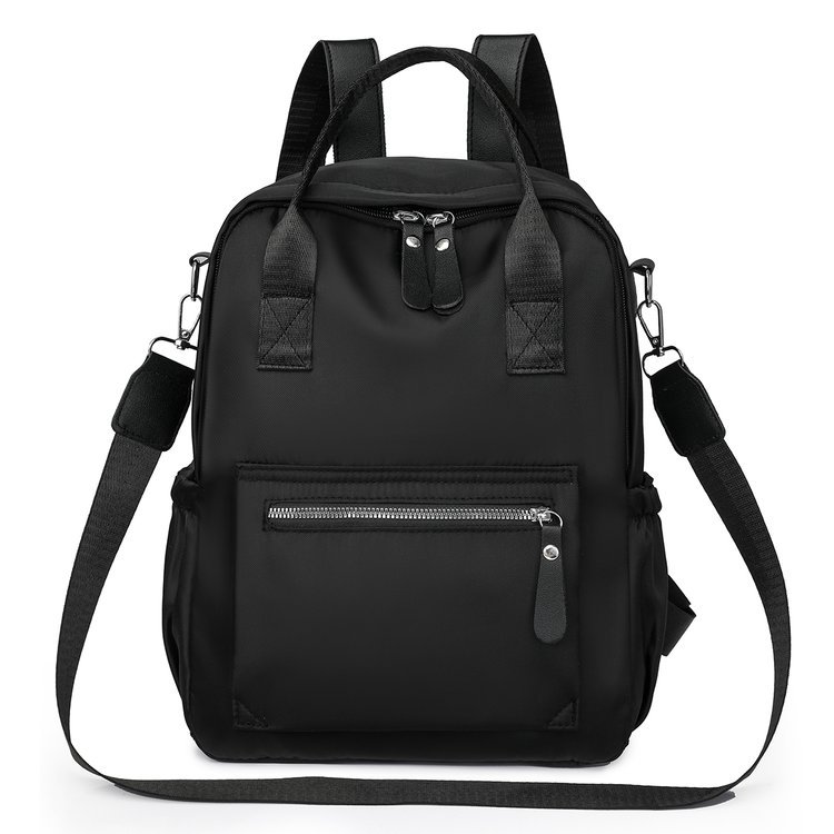 Casual simple mochila de mujer tendencia transfronteriza 2025 nuevo color sólido simple mochila de hombro simple