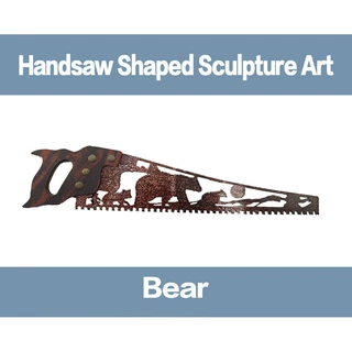 跨境24年新品Handsaw Art手锯形状金属创意挂件独立站节日 装饰品