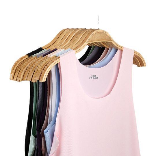Thin Women's Clothing Ice Silk Seamless Vest Women's Summer Milk Silk Crewneck Base Shirt