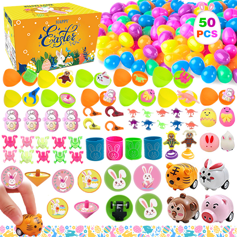 Huevo de Pascua de descompresión traje de dinosaurio caja ciega niños fiesta juguete DIY simulación huevo juguete de Pascua