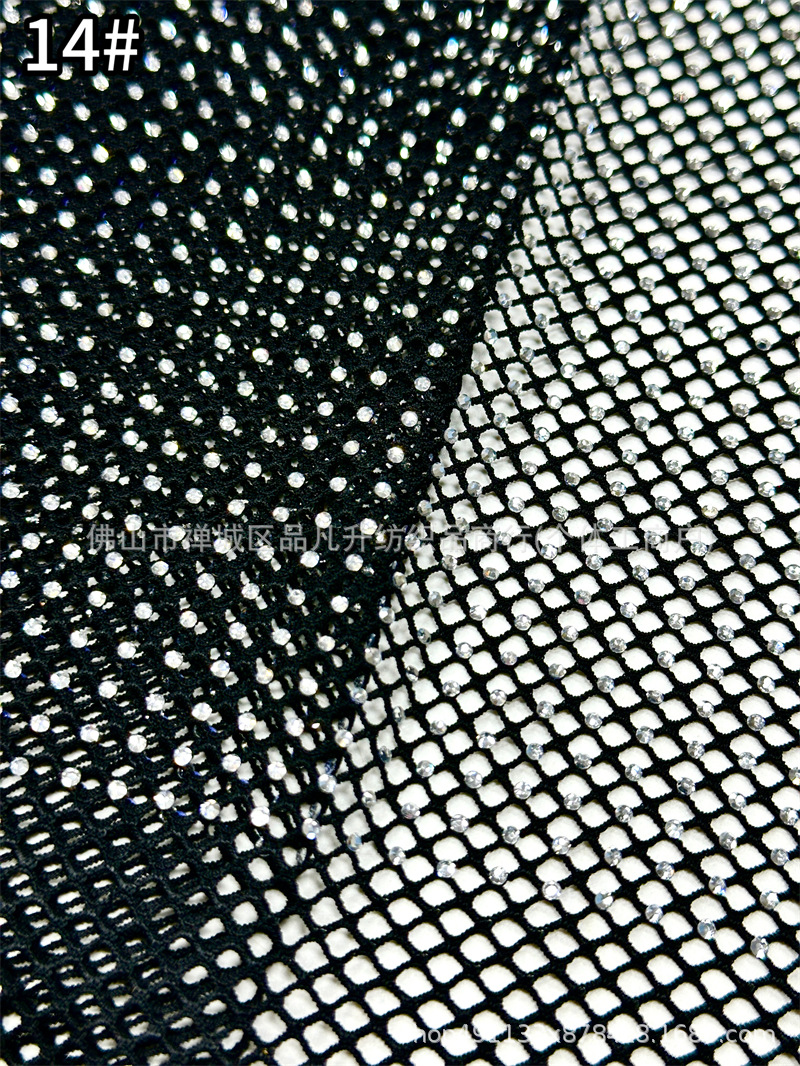 Fabricante nuevo sitio de vidrio de Austria taladro de malla elástica densa para brindis vestido de noche image 19