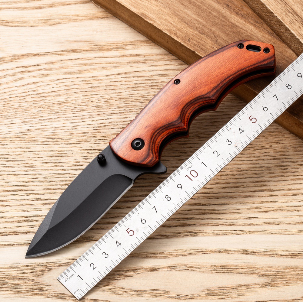 厂家直销黑手党折叠刀不锈钢折刀防身野外生存刀野营战术刀高硬度